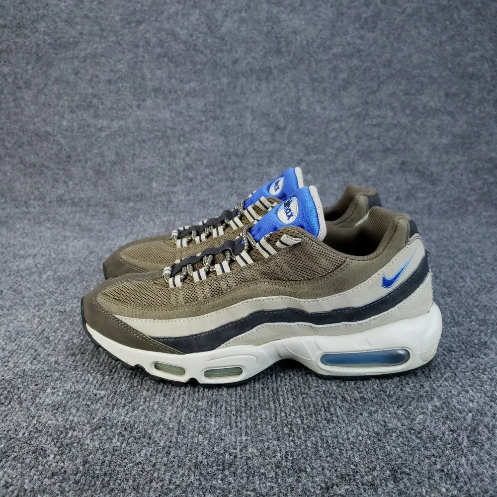 Nike Air Max‎ 95 Shoes Mens size 9.5 Brown Beige Sneakers Casual Missing Insoles